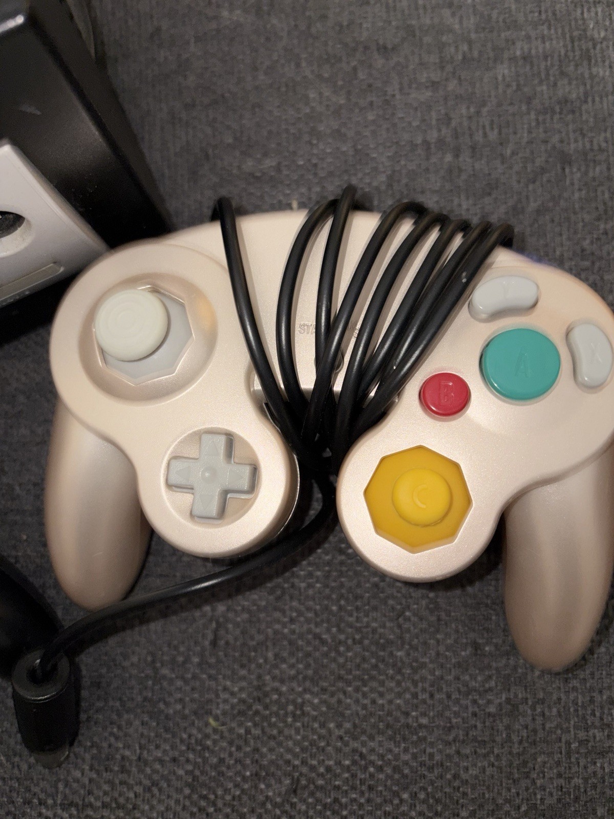 Nintendo GameCube DOL-001 Black Console Bundle w/ 2 Controllers, 2 Memory Cards
