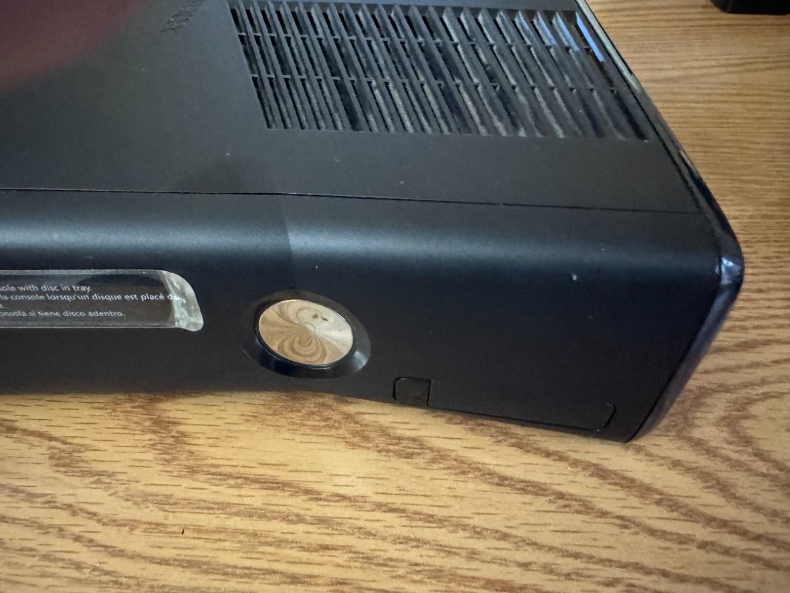 Microsoft Xbox 360 1539 System Black Gaming Console And Adapter.
