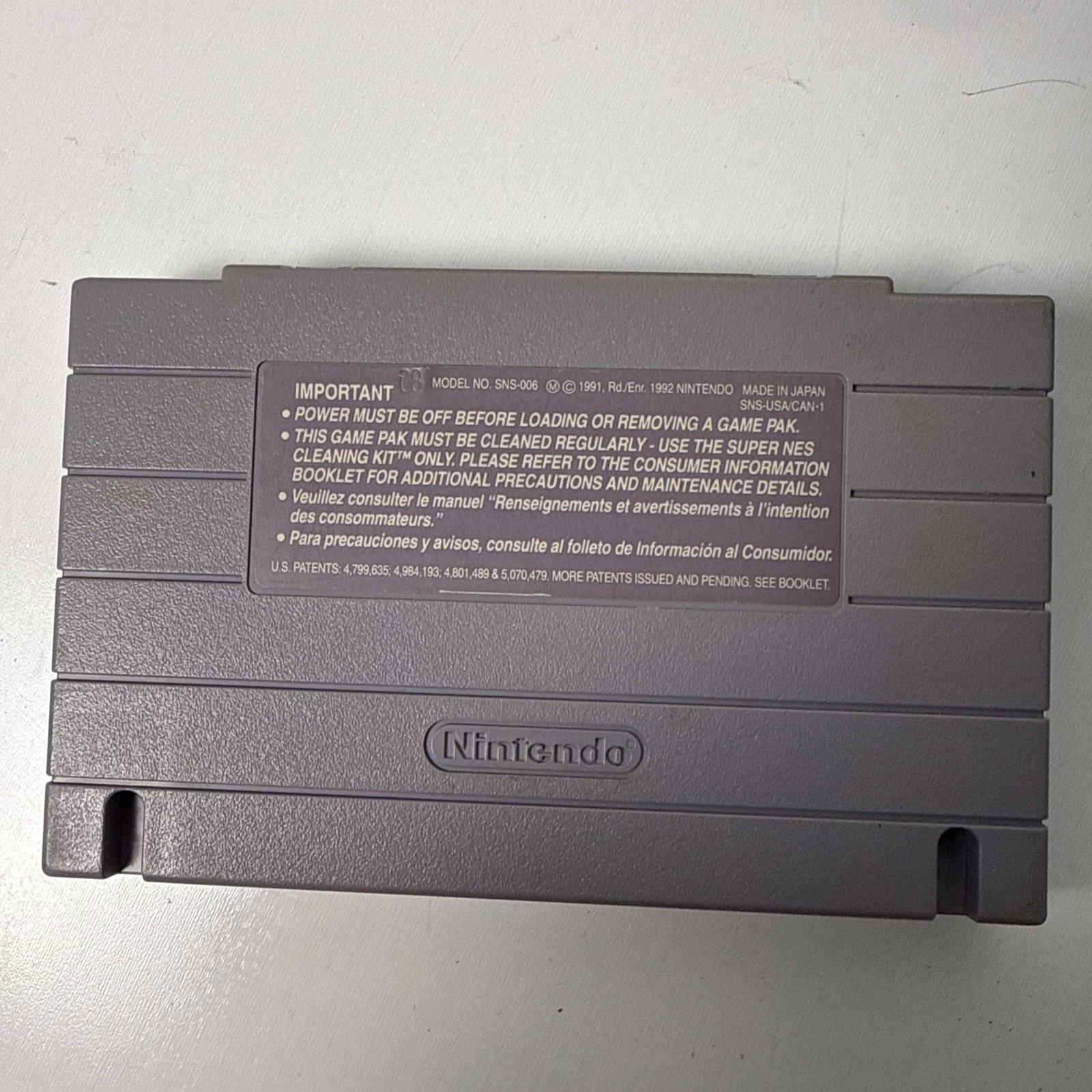 Nintendo SNES Console w/ Super Mario All-Stars Tested No Controllers