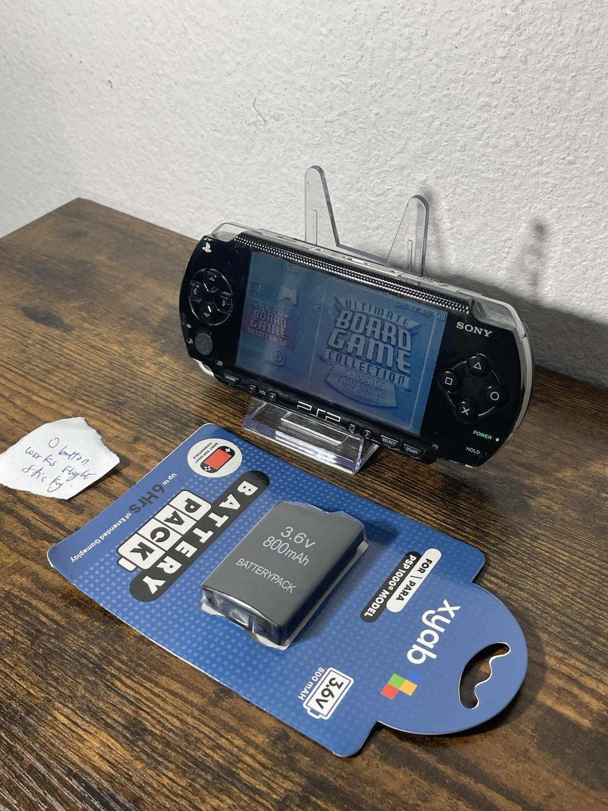 Sony PSP-1000 PlayStation Portable Handheld System Black Wi-Fi TESTED WORKS READ