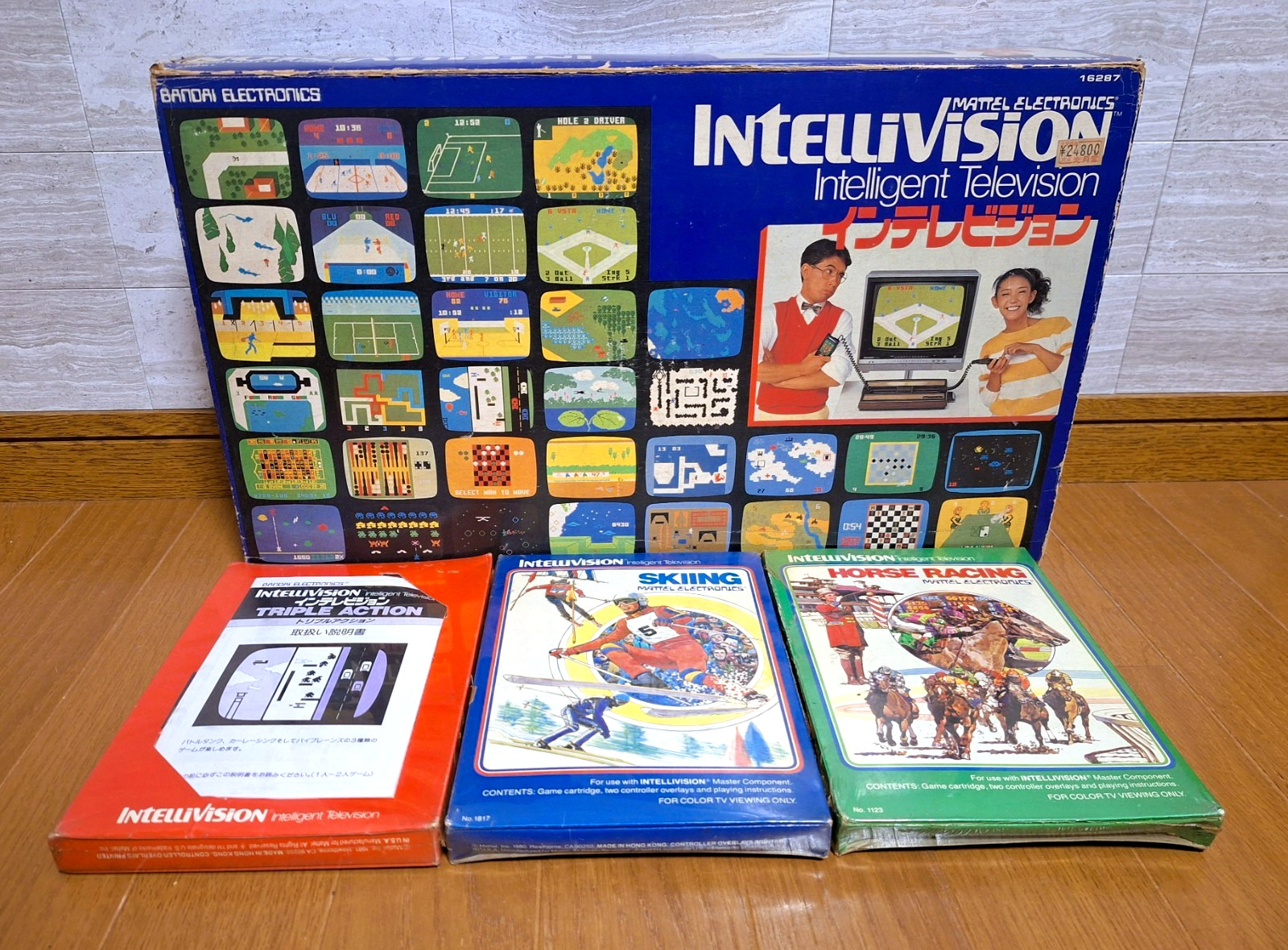 NEW Bandai Intellivision Mattel Electronics Japan *+3 SEALED GAMES – PARTY SET*