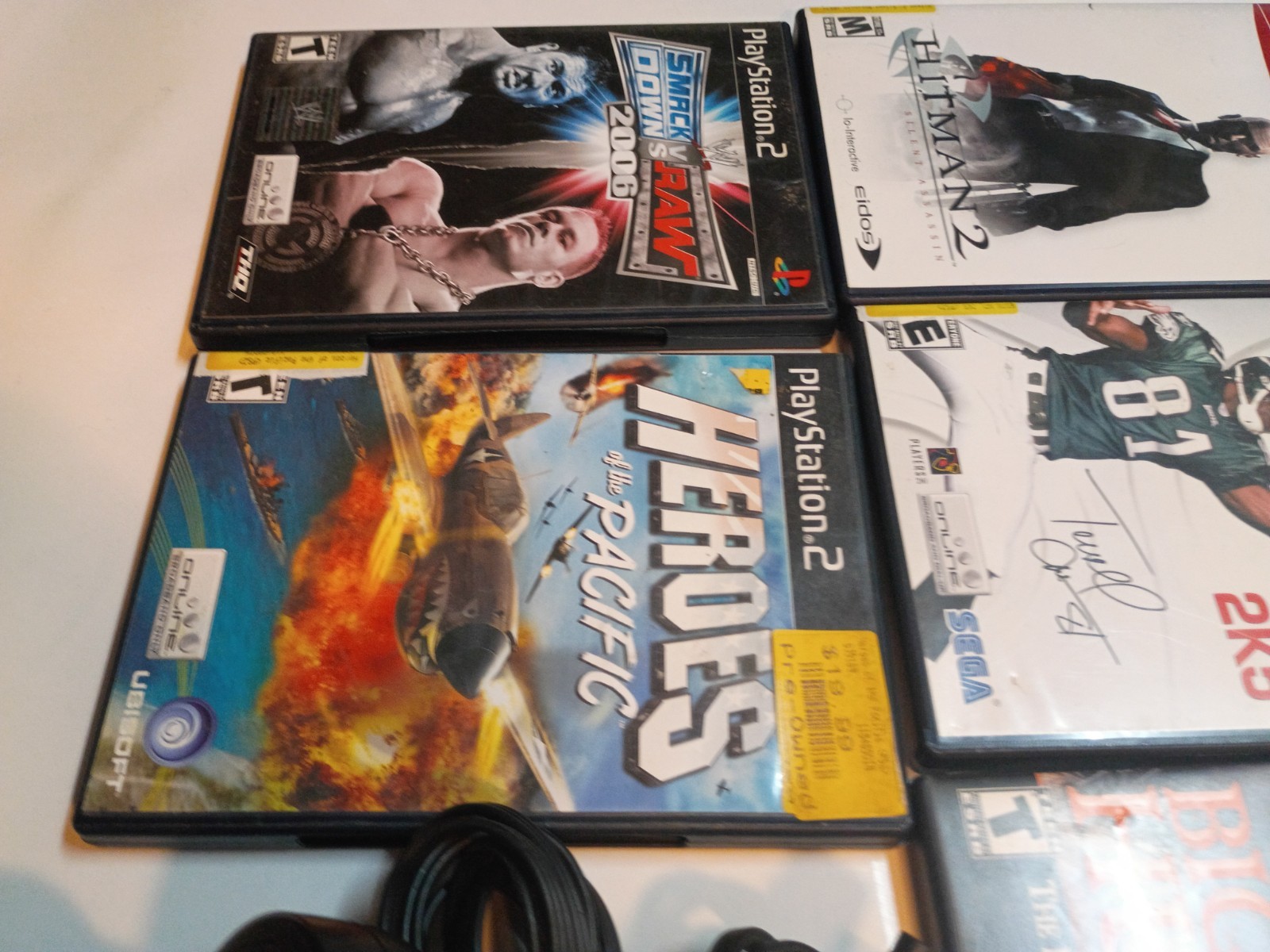 Sony PlayStation 2 Bundle SCPH-30001 With 12 Games Two Remotes 2 Cords WORKING