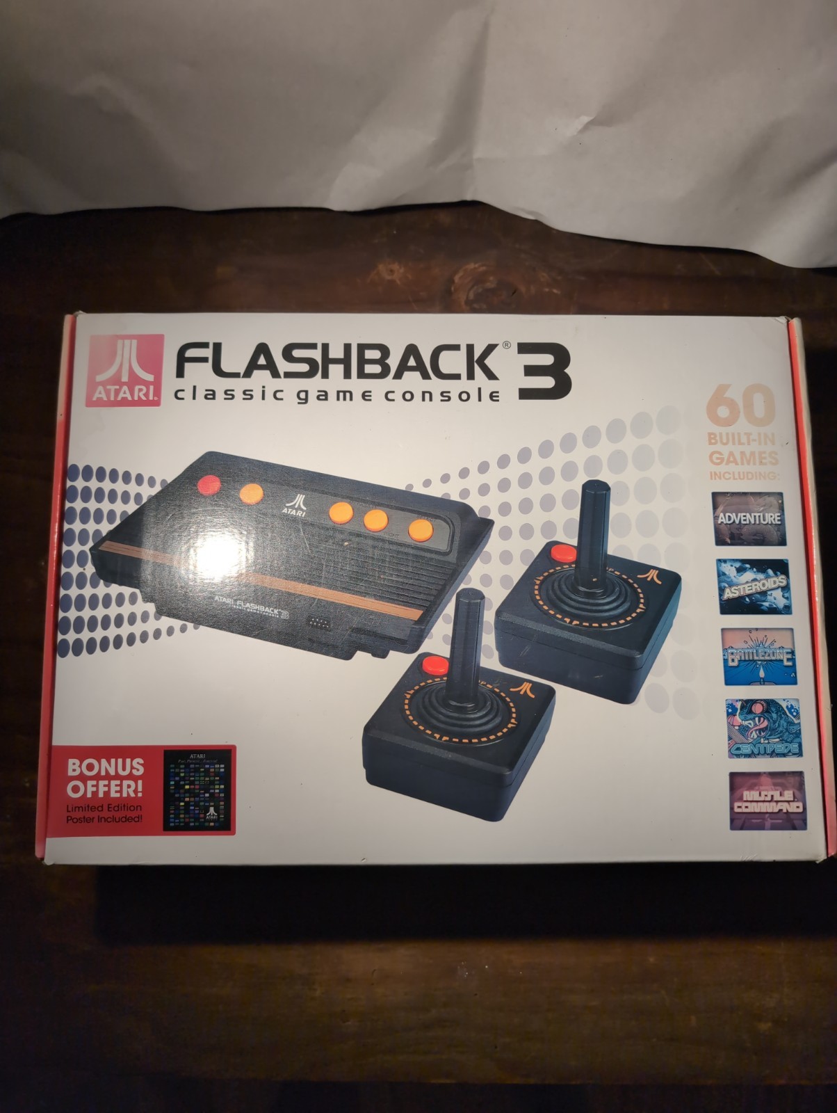 Atari Flashback 3 Classic Game Console with 60 Built-in Games AR2660