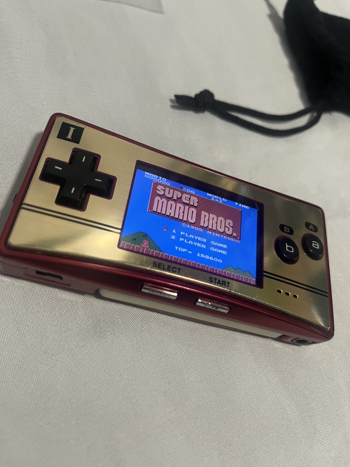 Nintendo Game Boy Micro Famicom Console Red Limited color from Japan rare