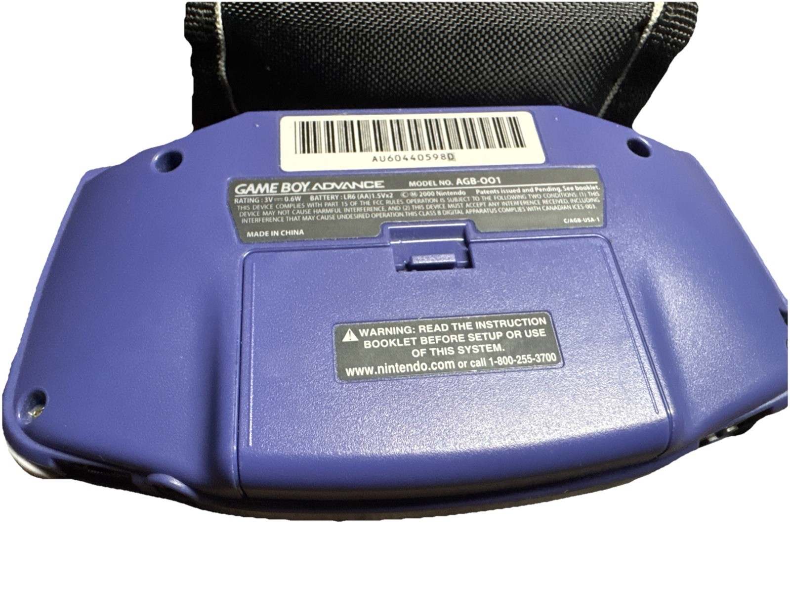 Nintendo Game Boy Advance Target Edition Grape / Indigo Purple Console (AGB-001)