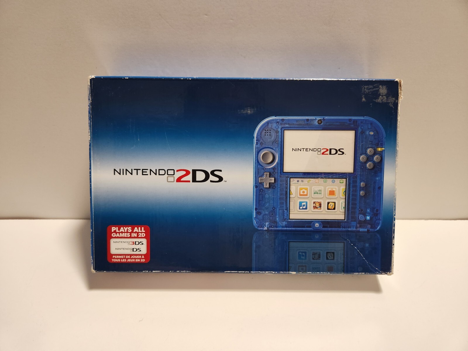Crystal Blue Nintendo 2DS Handheld Console with Original Box Toys R Us Exclusive
