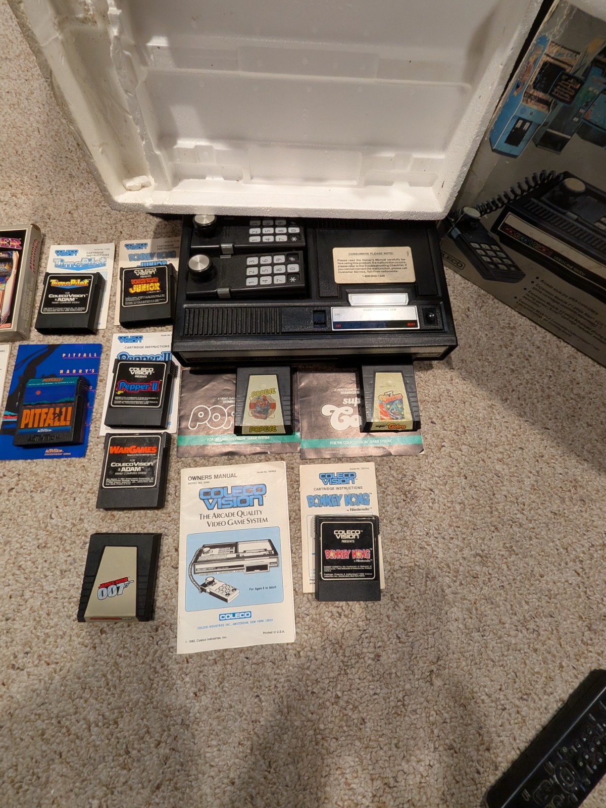 Colecovision Console CIB in Box TESTED COMPLETE Good Shape! 10 Games.