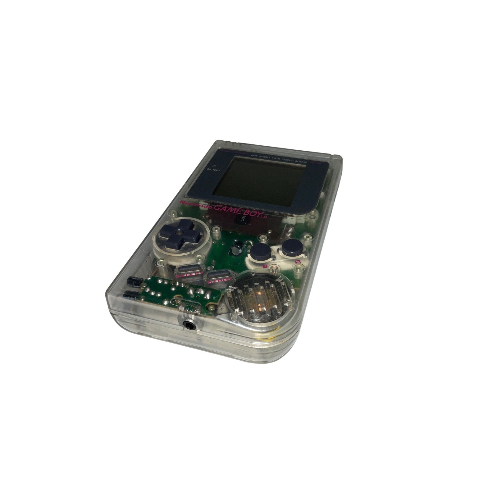 Nintendo Handheld Game Boy DMG-01 Clear Transparent Plastic Tested!