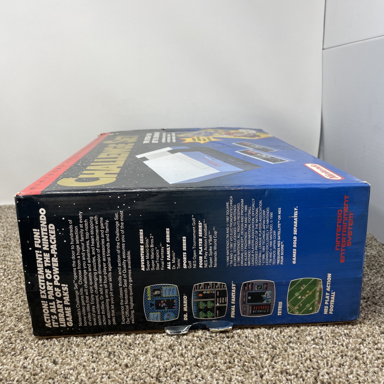 Nintendo NES Challenge Set SUPER Mario 3 Entertainment System CIB NO GAME