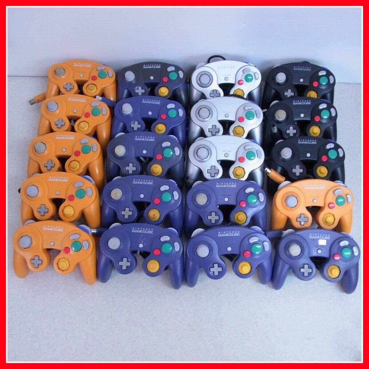 Junk Nintendo GameCube NGC Controller Random Vintage Lot of 20 Set