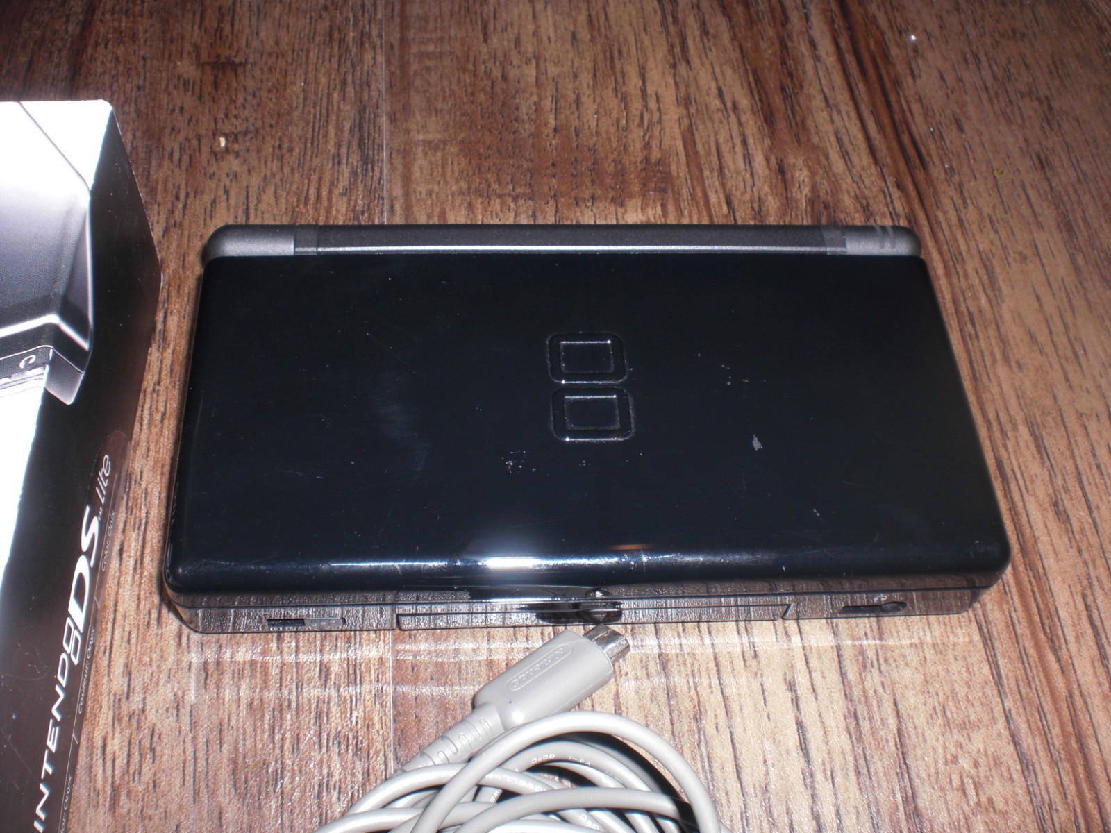 Nintendo DS Lite Crimson Red Black Console System COMPLETE CIB Box Insert SERIAL