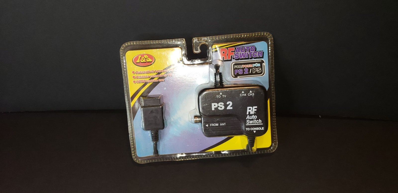 Vintage I&S hard to locate old school RF auto switch for PS2 & PS.