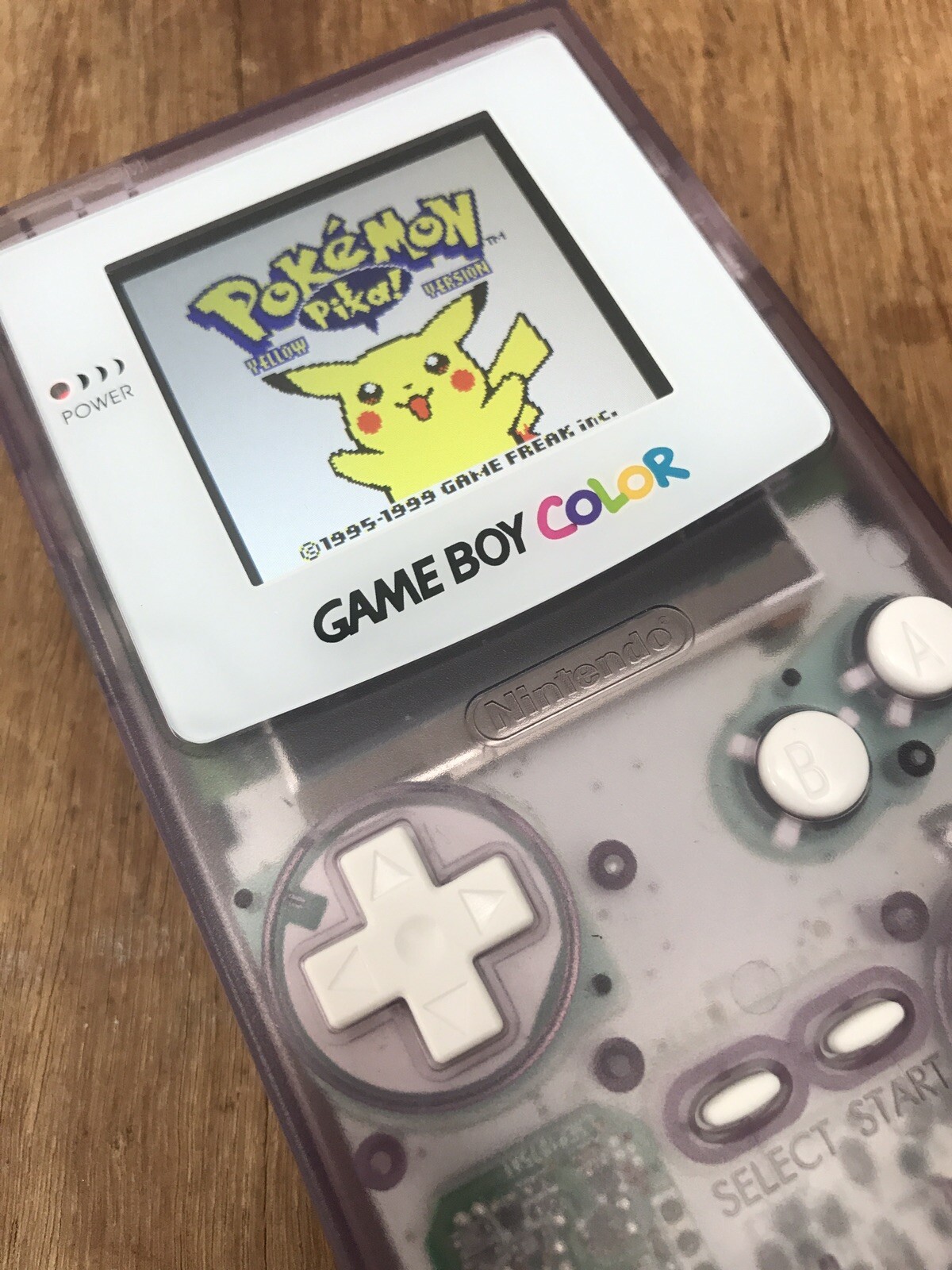 Nintendo Gameboy Colour Color Atomic Purple White Handheld Game Console Backlit