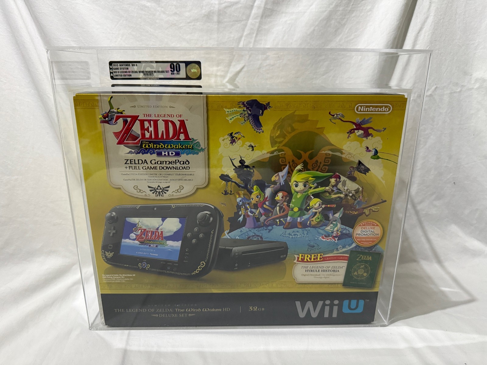 Nintendo Wii U Legend of Zelda Windwaker HD Deluxe Set Brand New Graded VGA 90