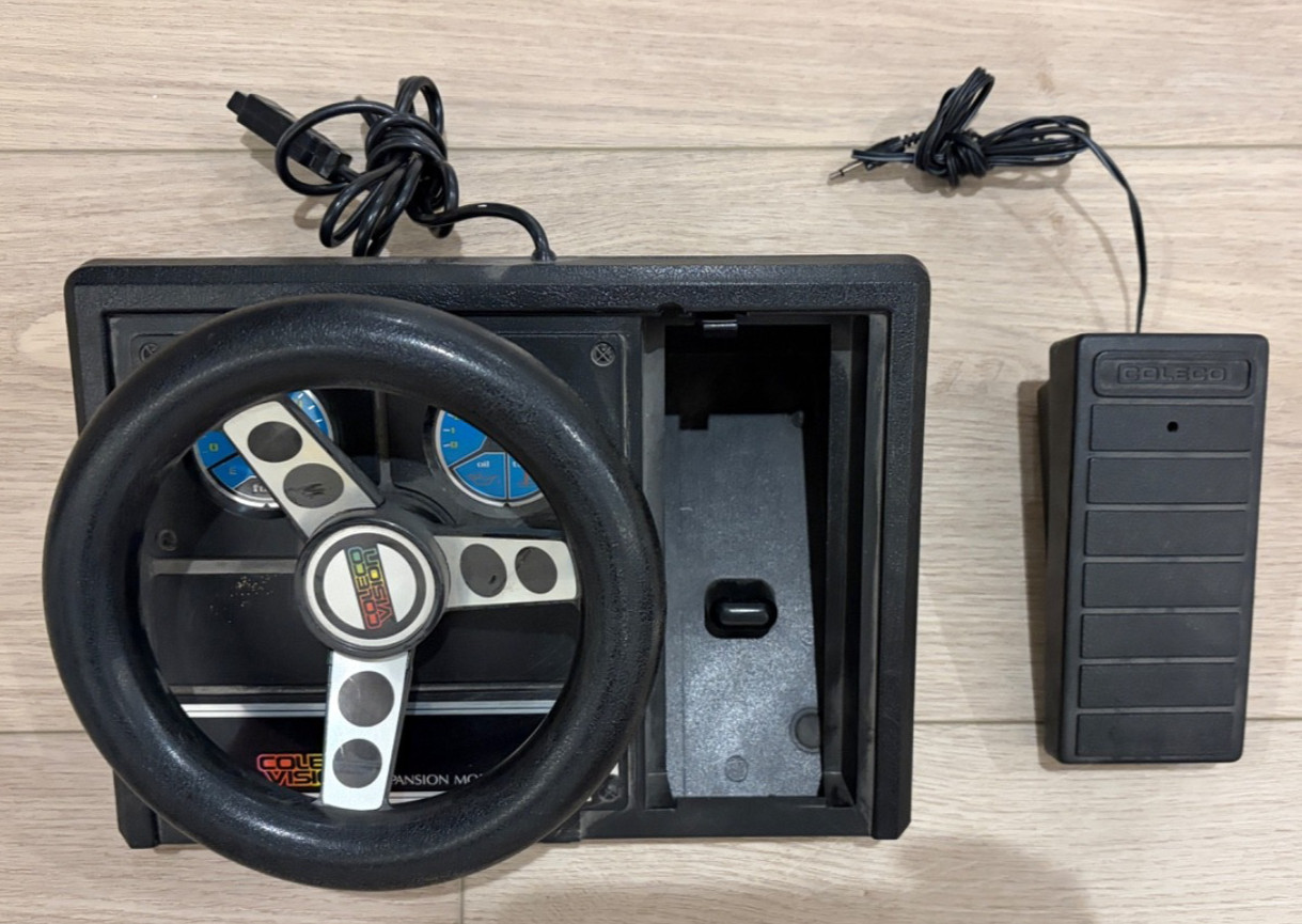 ColecoVision Game Console Expansion Module #2 Steering Wheel & Turbo Game