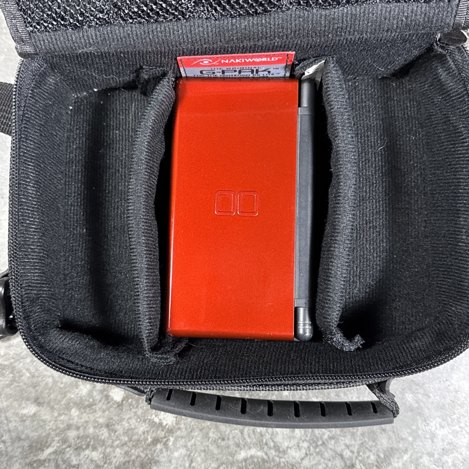 Nintendo DS Lite Handheld Console (USG-001) Red w/ OEM Charger Stylus & Case