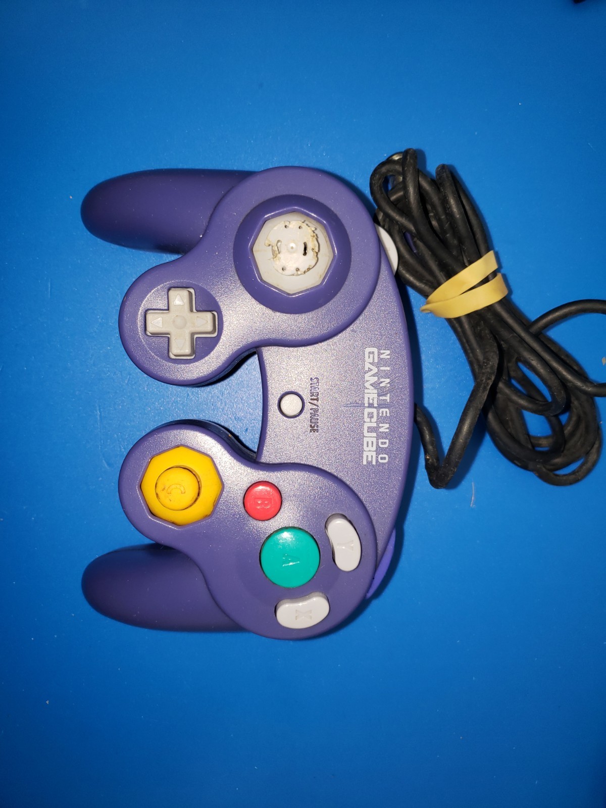 Nintendo Gamecube Platinum With Memory Card, Controller, & Cables Works/tested