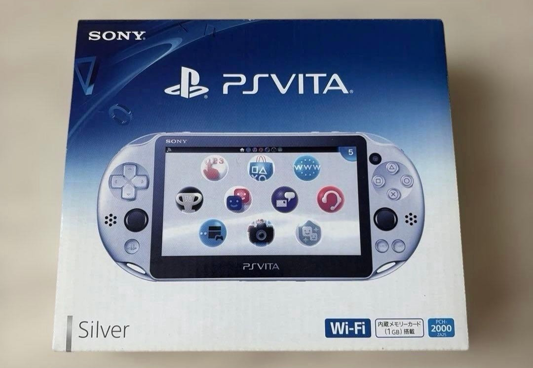 Excellent SONY PlayStation PS Vita Wi-Fi PCH-2000 Silver Console Tested