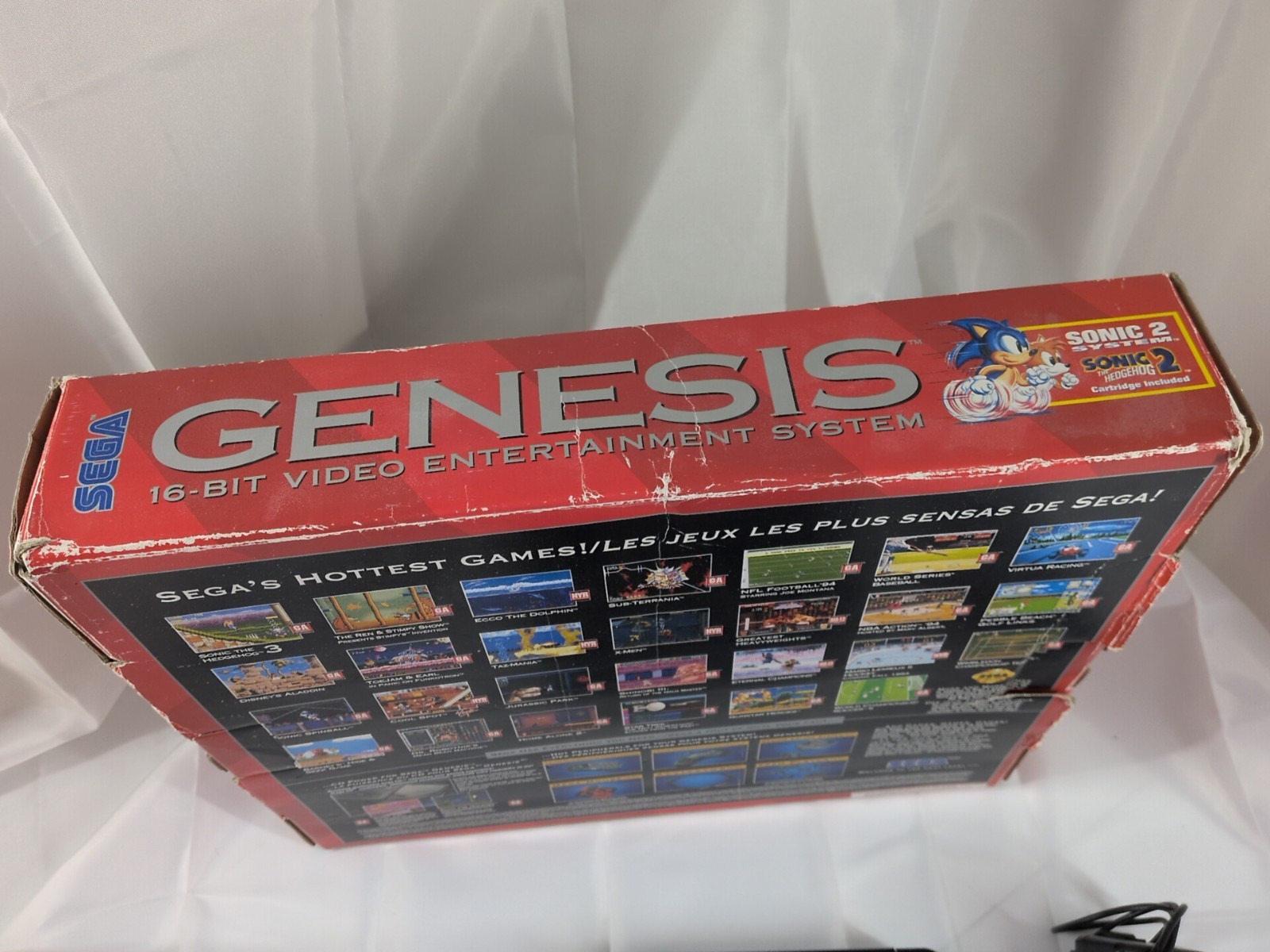 Sega Genesis Model 2 Console W/ 3 Games & Original Box Tested Works Toy Story…