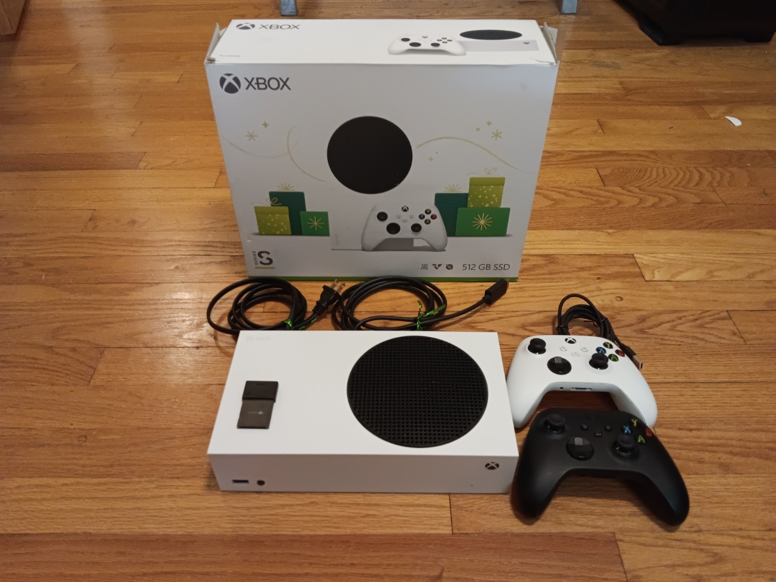 Xbox Series S 512GB Console + Seagate 2TB Expansion Card + Two Controllers