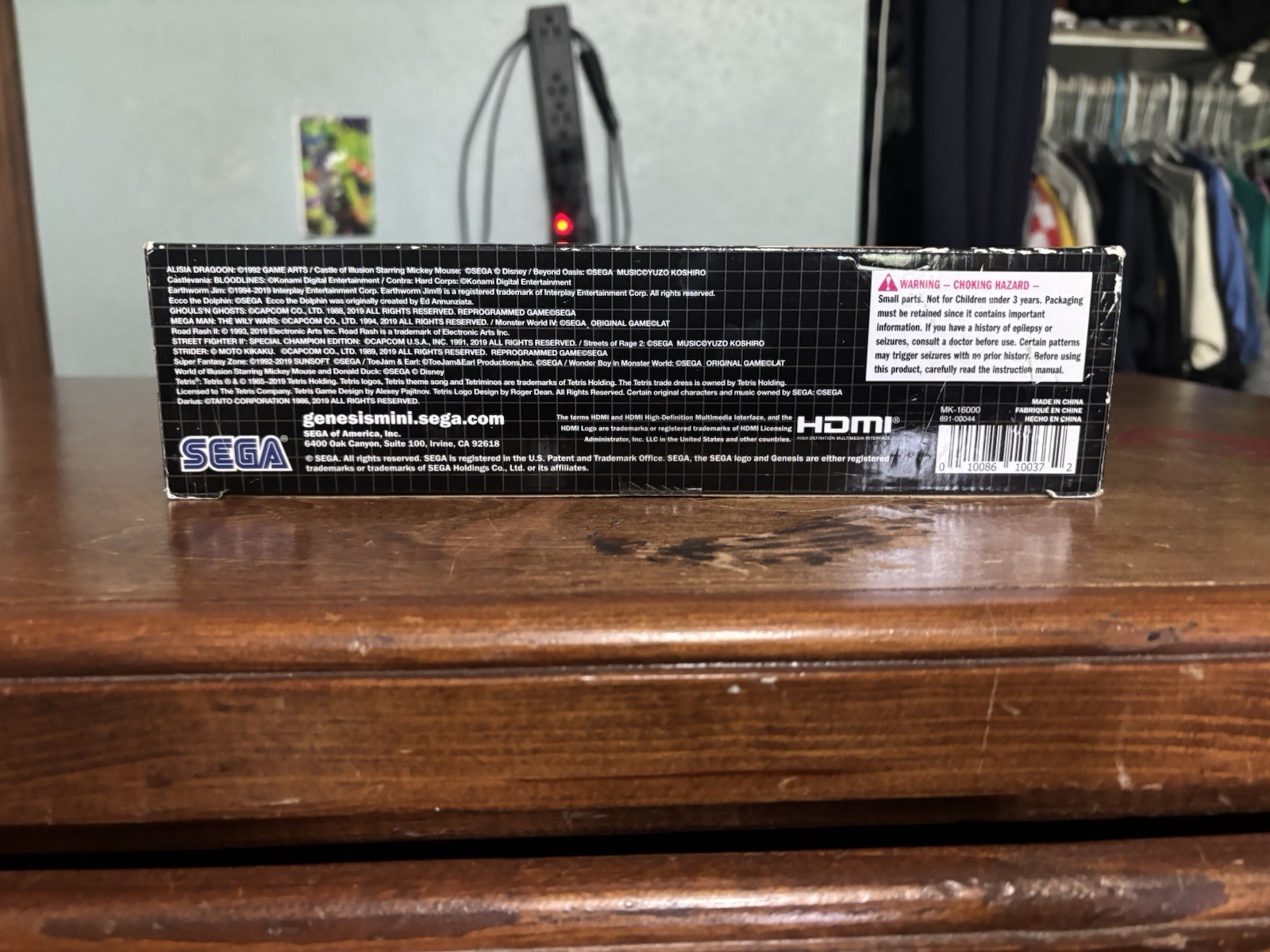SEGA Genesis Mini Microconsole Black 2 Wired Controllers HDMI USB Power