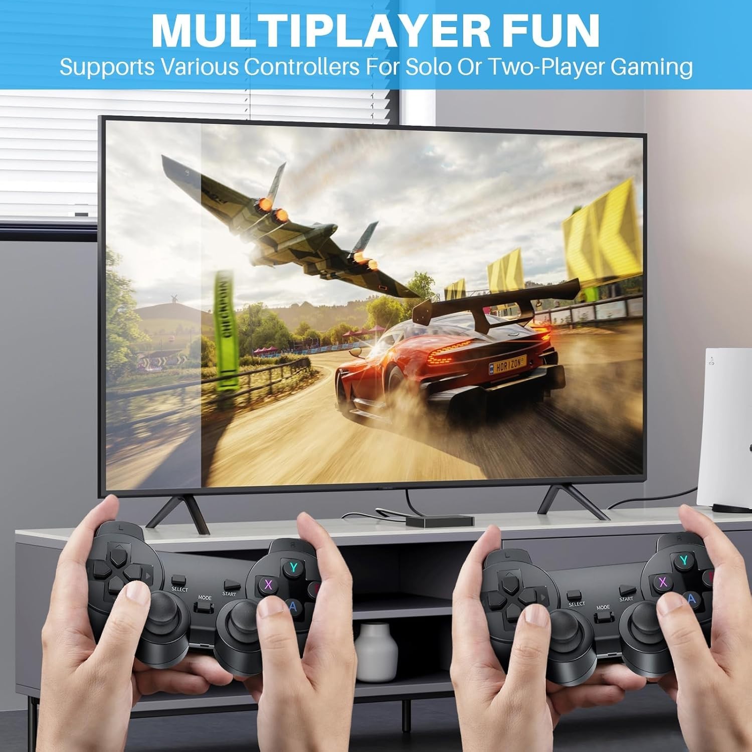 Plug & Play Retro Game Stick – 2026 Console with Dual Controllers & 20,000 Games