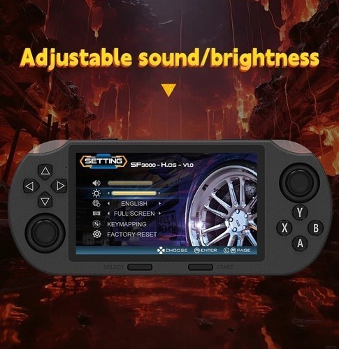 SF3000 Handheld Game Console 4.5″ IPS Screen 20000+ Retro Arcade Video Games NEW