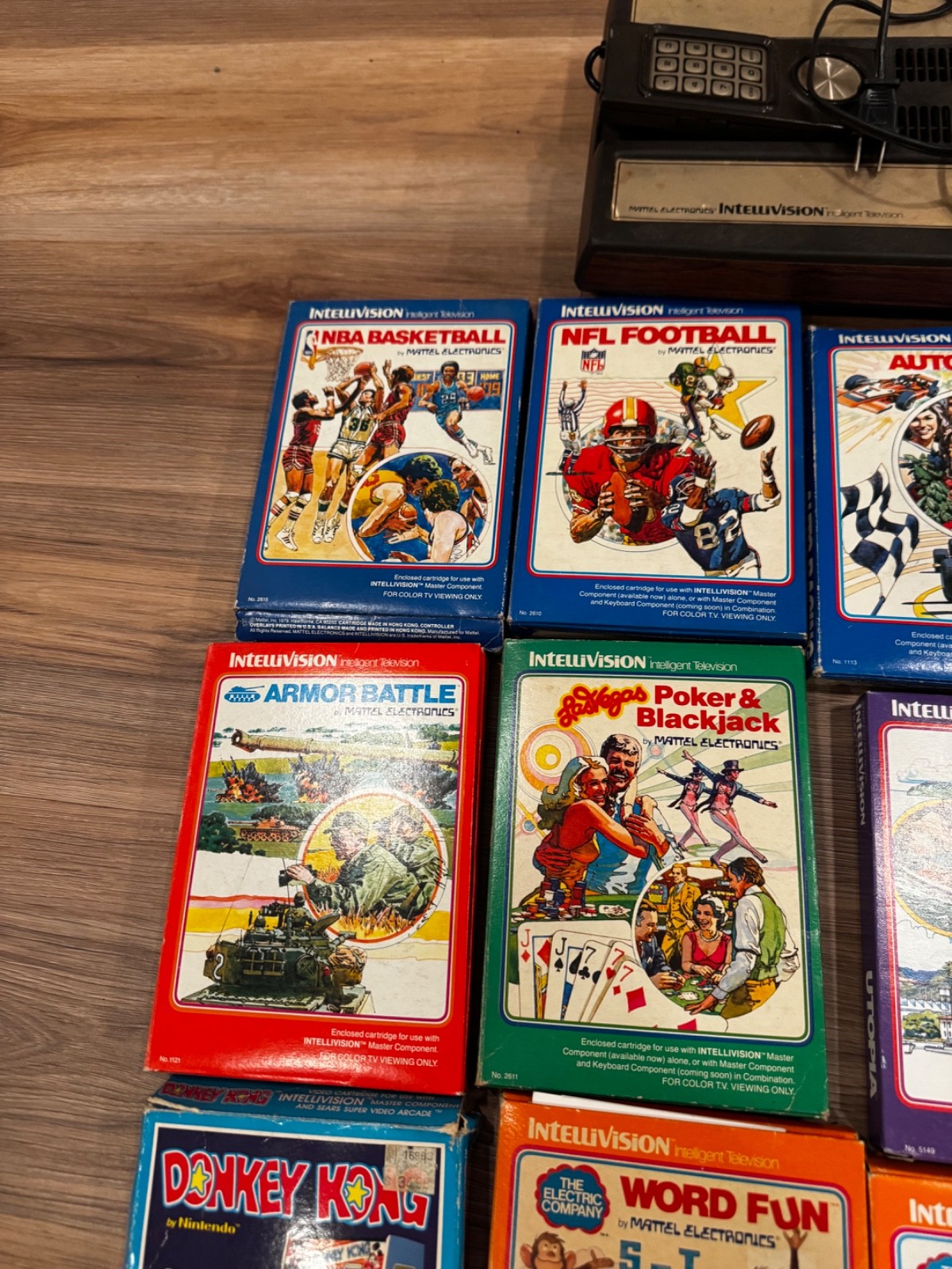 Intellivision Game Console Model 2609 A with 18 games