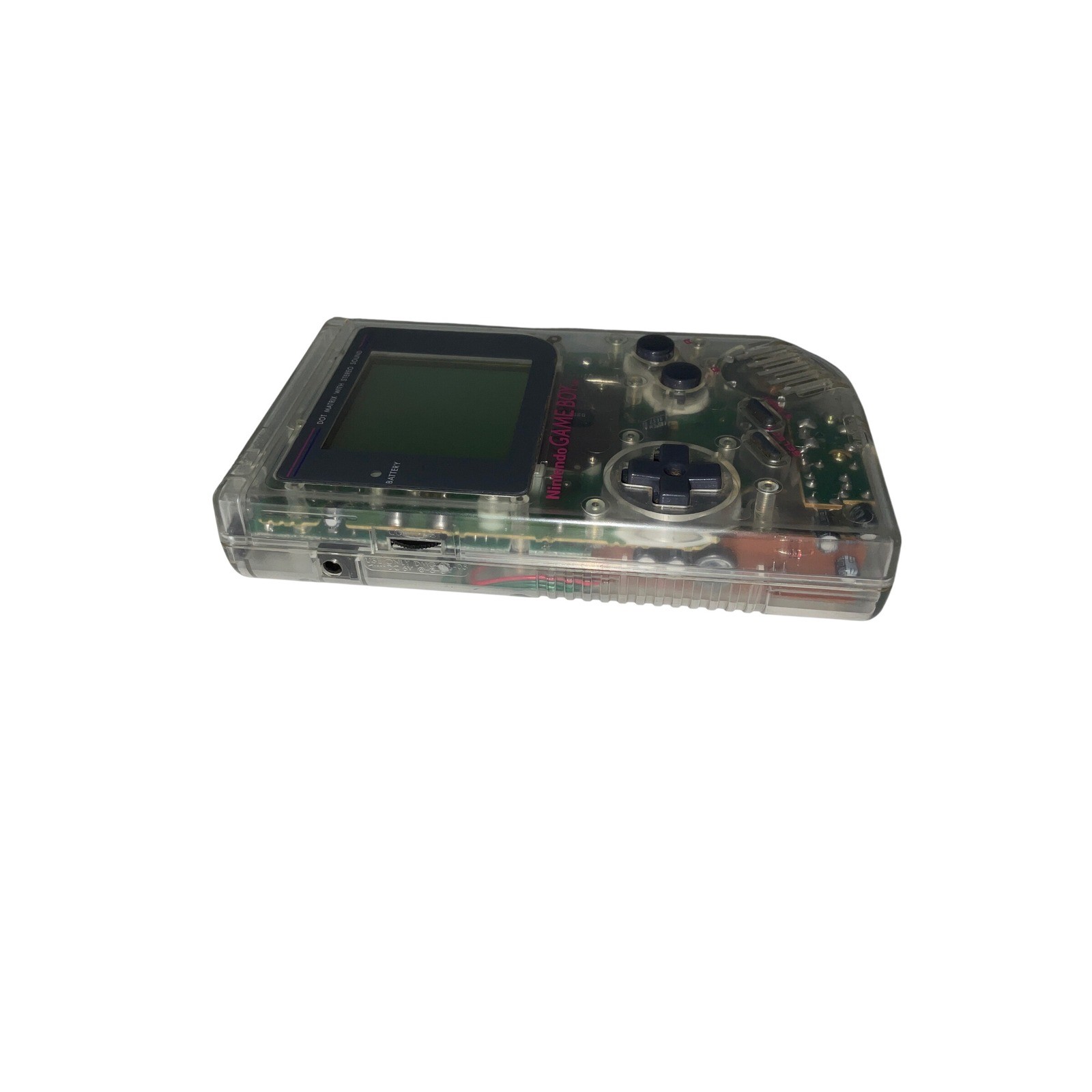 Nintendo Handheld Game Boy DMG-01 Clear Transparent Plastic Tested!