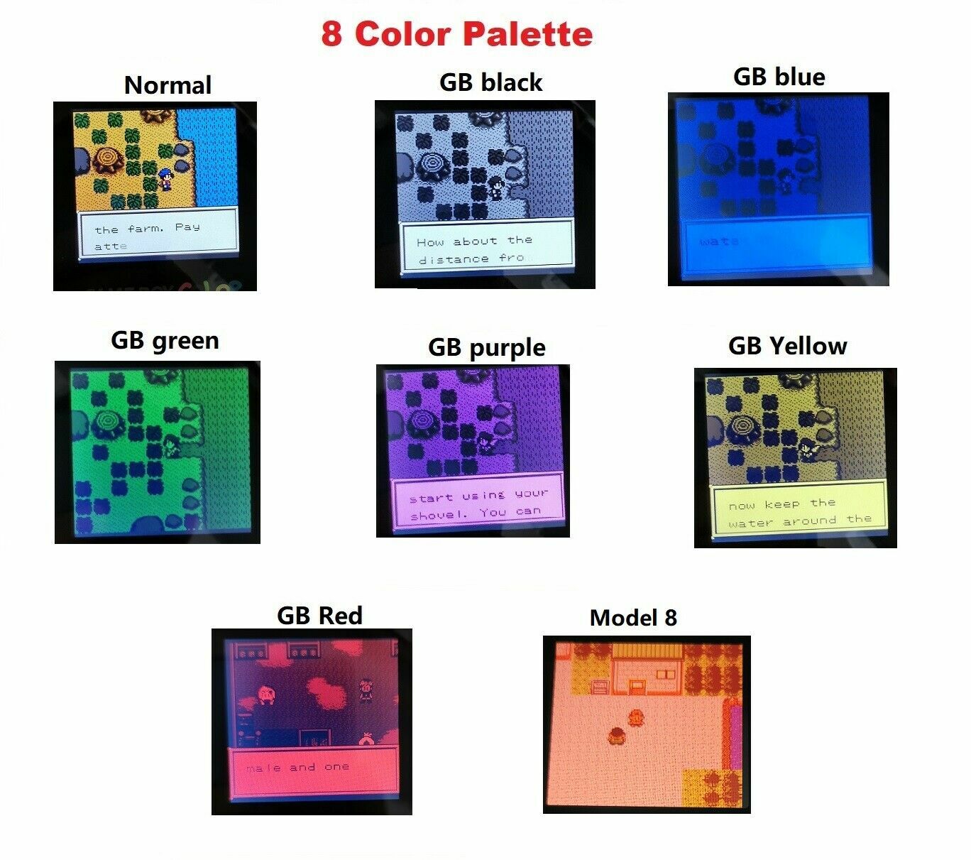 Multi-Colors Q5 OSD Version IPS V2 Screen Retrofit Game Boy Color GBC Console