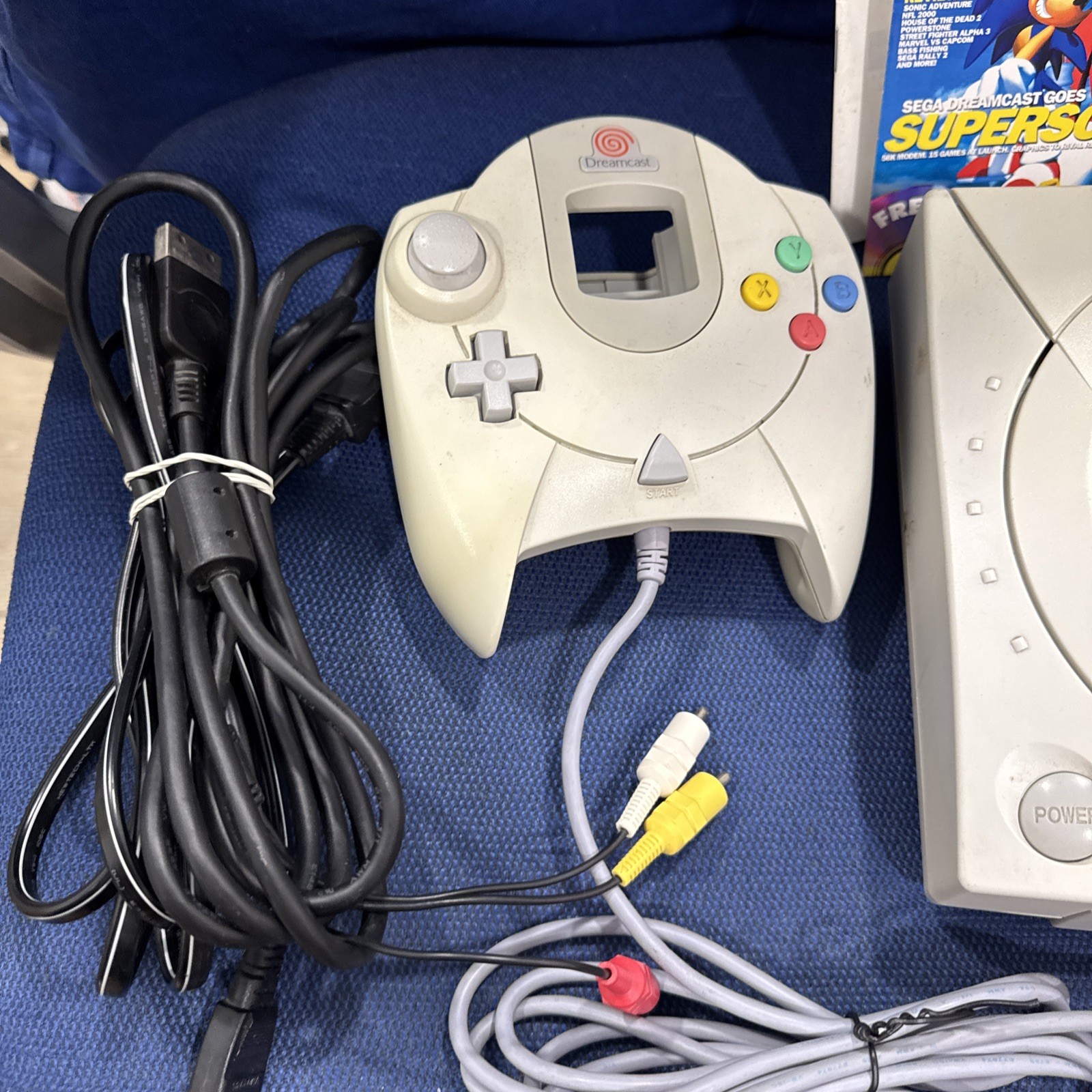 Sega Dreamcast Console Bundle HKT-3020 With Manuals & Controller Clean Tested