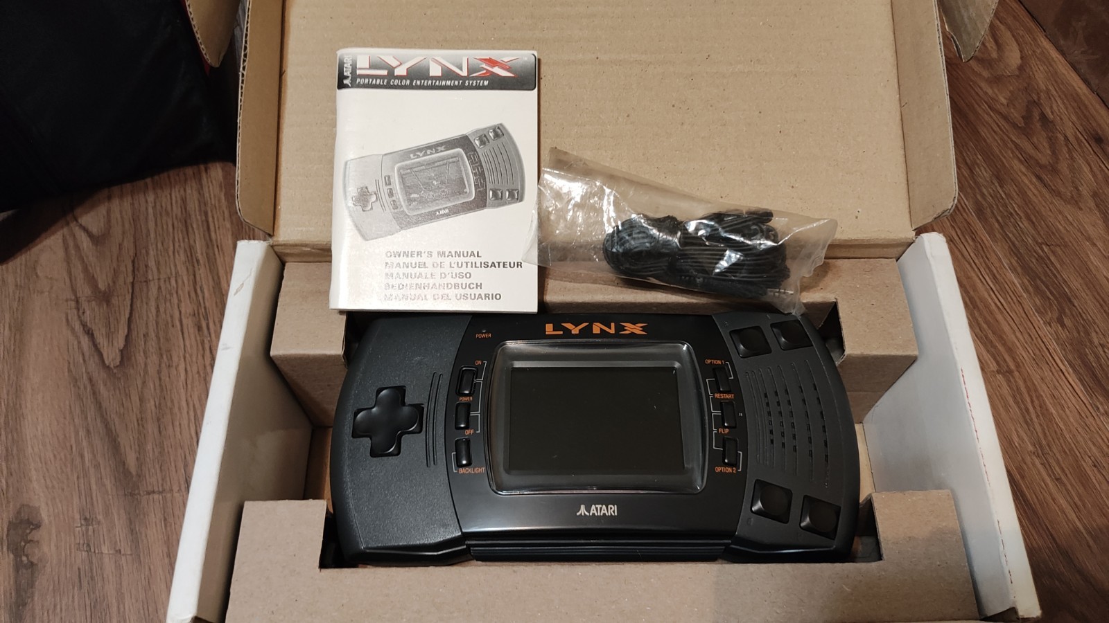 Atari Lynx Model 2 Handheld Console Complete In Box CIB With 3 Games