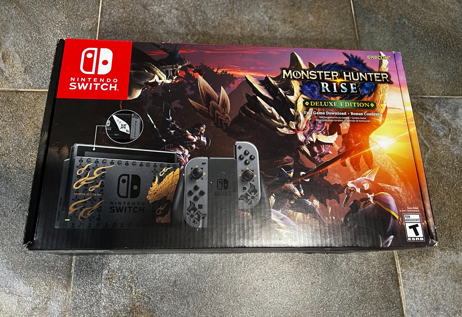 Nintendo Switch Monster Hunter Rise Deluxe Edition Console NIB