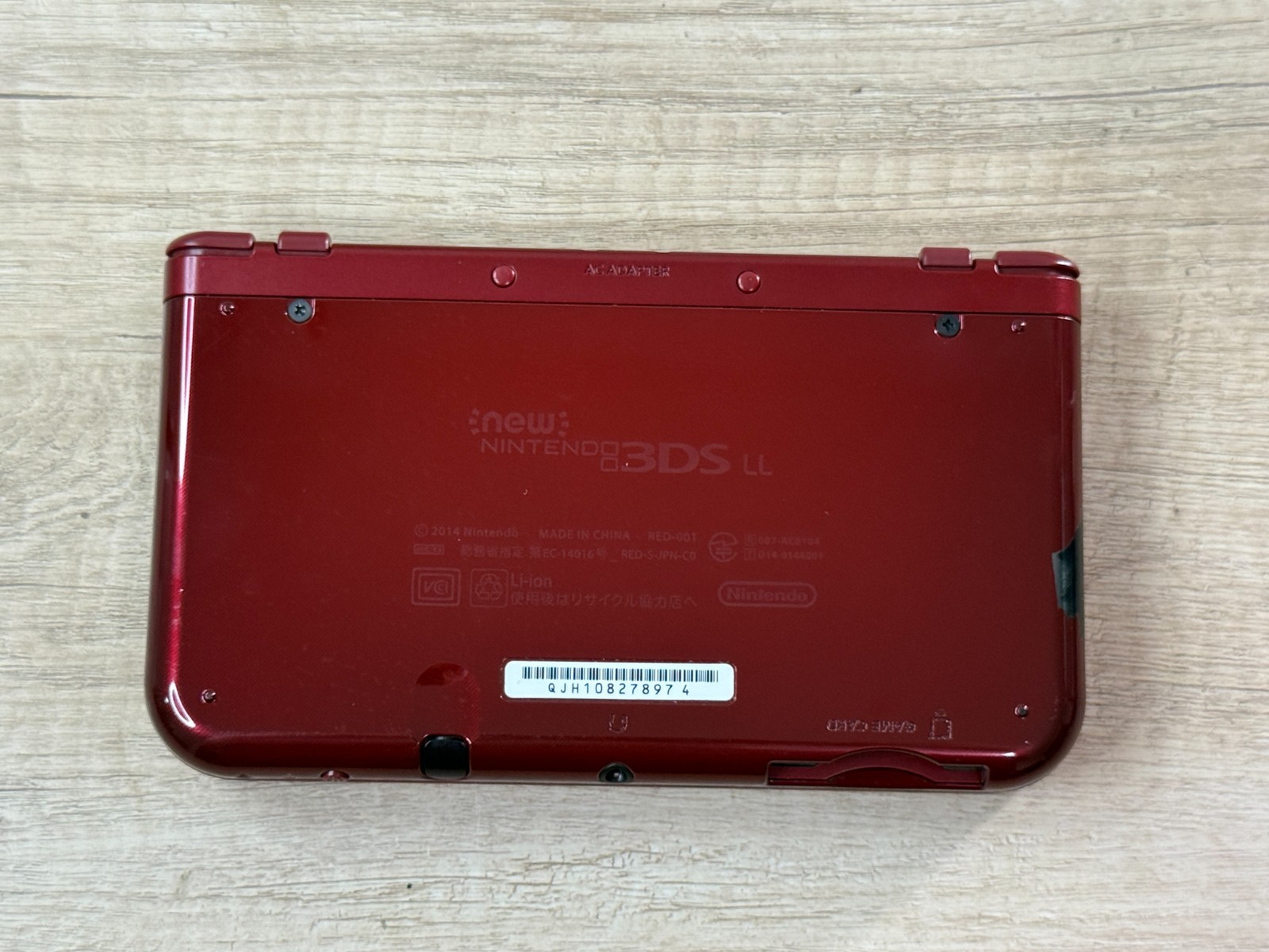 RANK B+ Nintendo New 3DS LL XL Metallic Red Console Tested Japan ver D9870