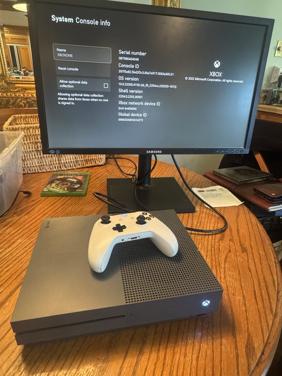 Microsoft Xbox One S 1681 Black 500GB 4K UHD HDR Console w/ Controller + COD BO4