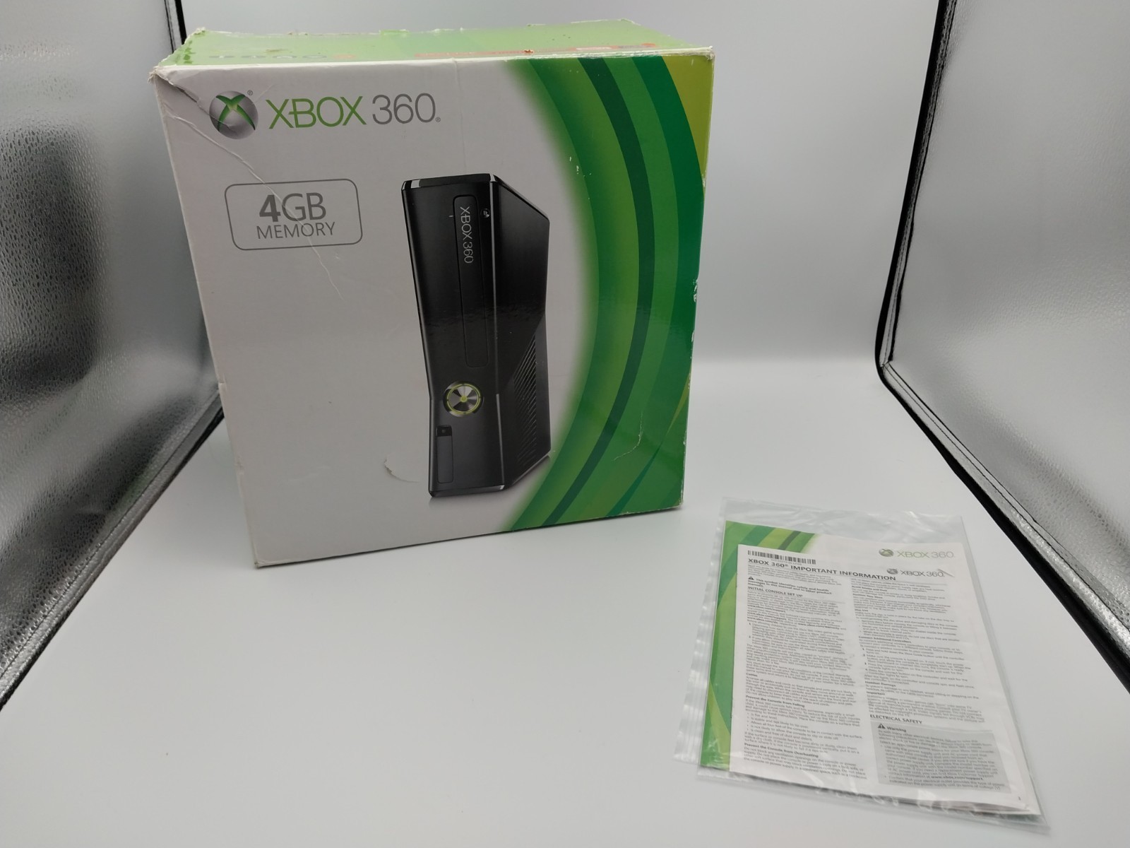 Microsoft Xbox 360 S Slim 250GB Console IOB, 2 Controllers, & 16 Games – TESTED