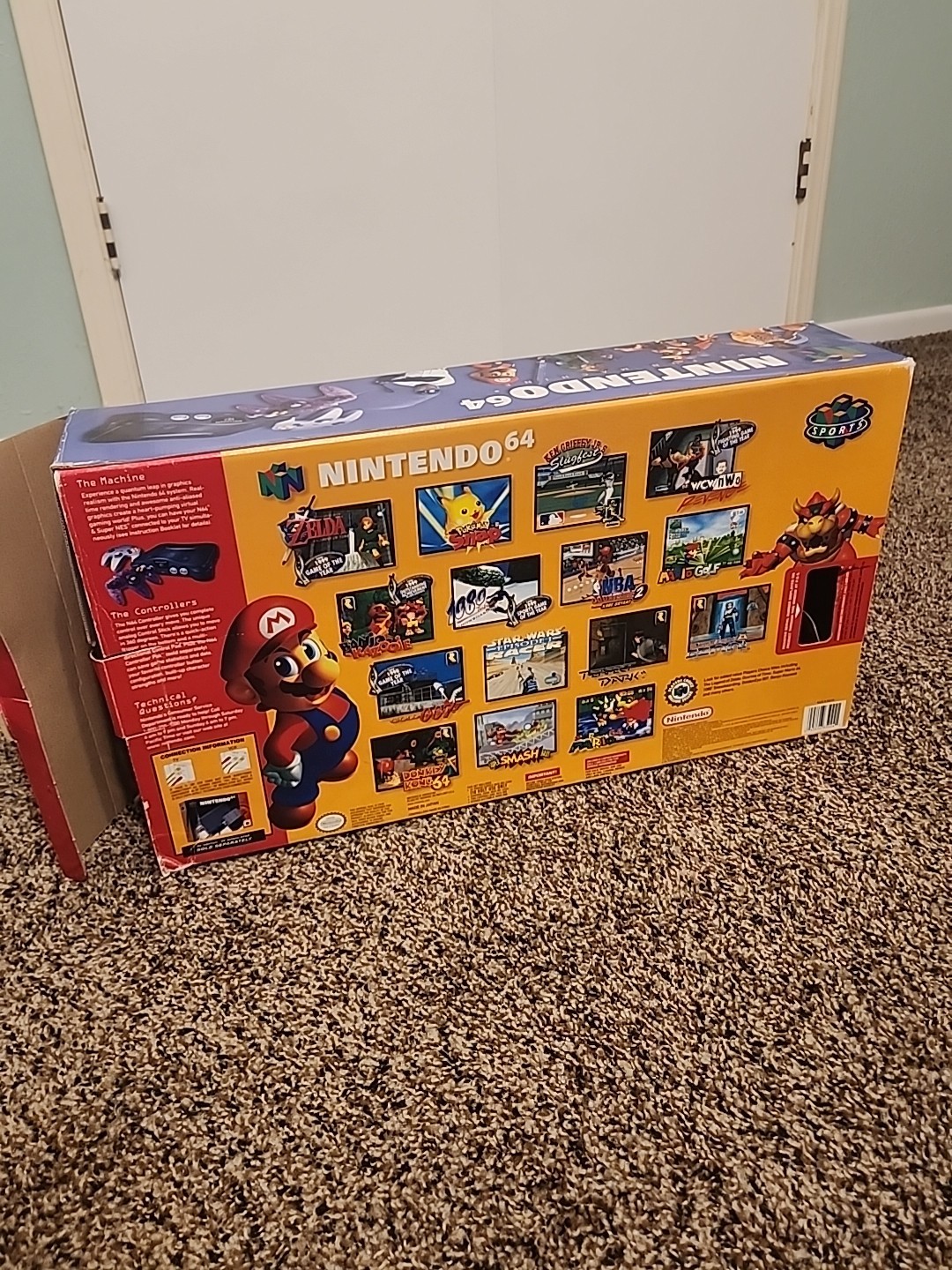 Nintendo 64 Atomic Purple Console Bundle – Empty Box Only – Rare Target Variant!