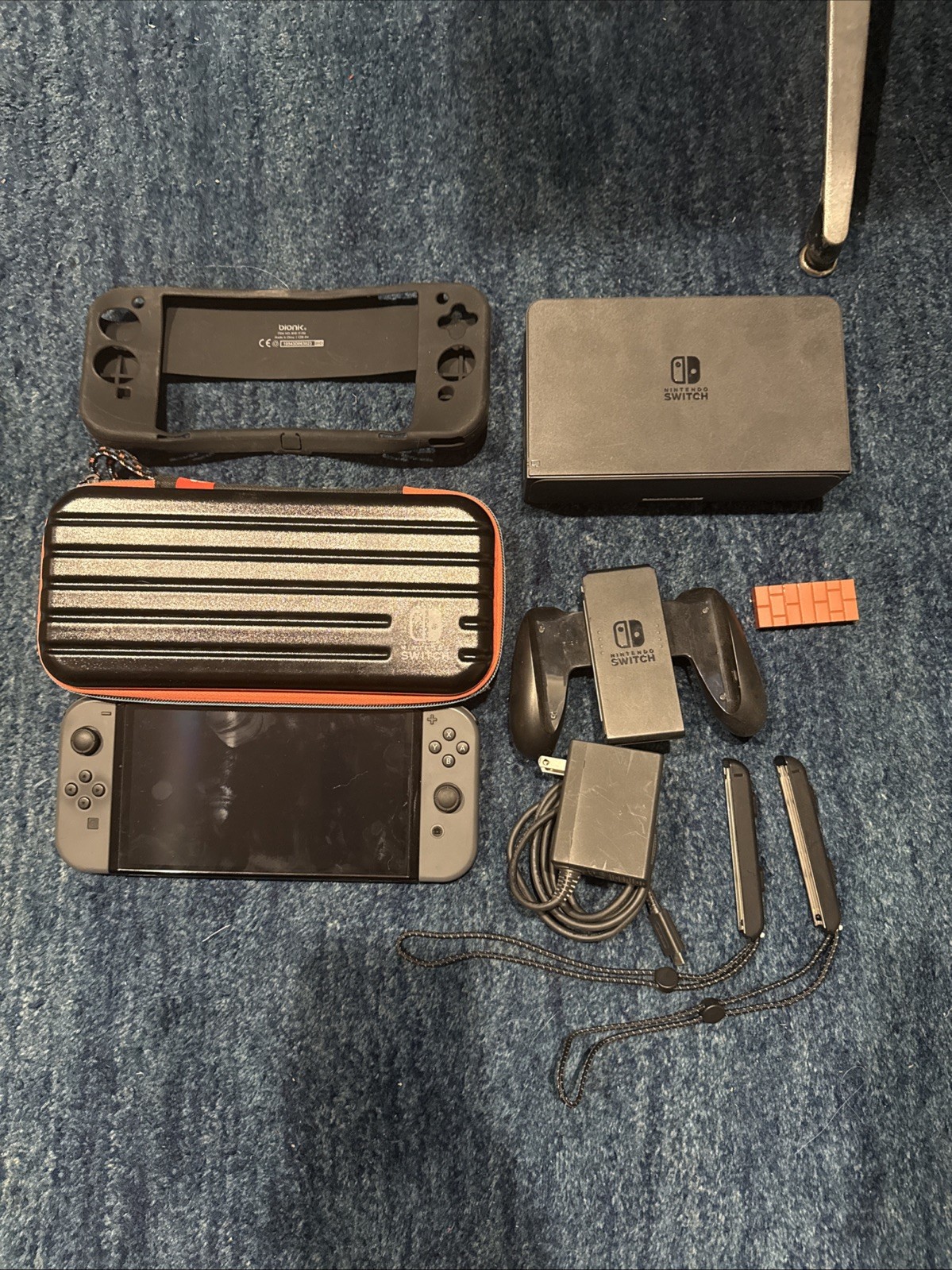 Nintendo Switch OLED System Gray w/Joy-Cons + Dock + Accessories
