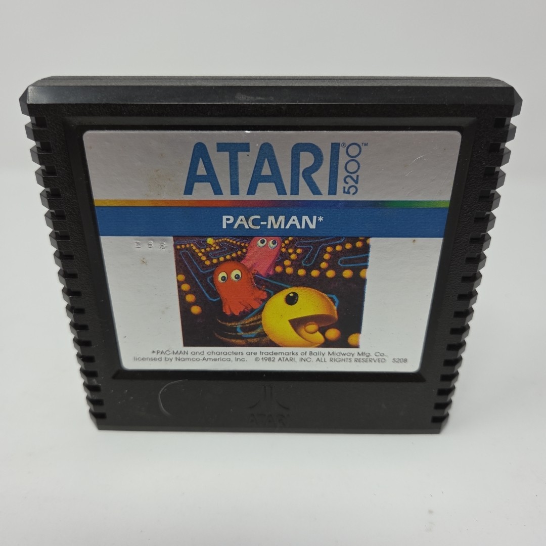 Atari 5200 Console 4 Port Model 3 Controllers Power Supply 3 Games Lot As-Is