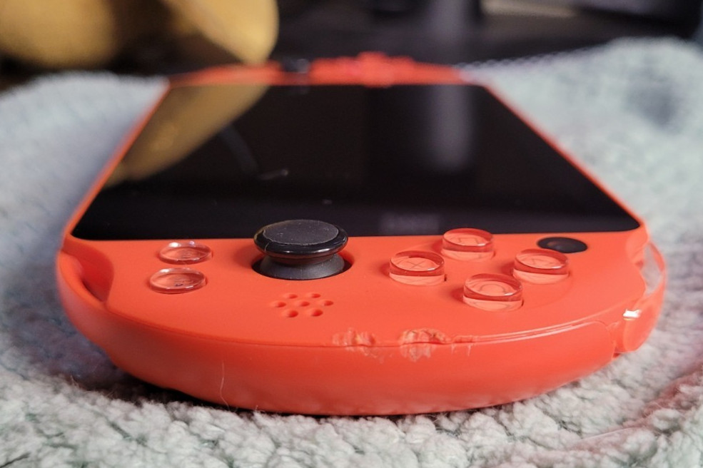 PlayStation Vita 2000 Orange Console PS Vita Slim Tested Working English Set