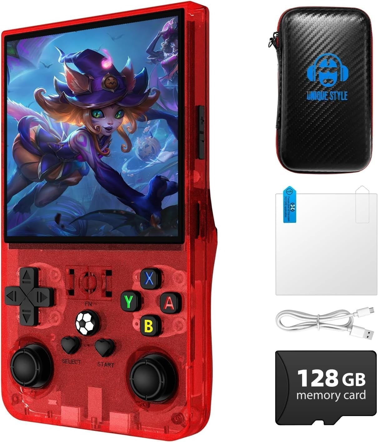 R36MAX Retro Game Console – 4.0″ IPS, 128GB, 4000mAh Battery, 30+ Emulators