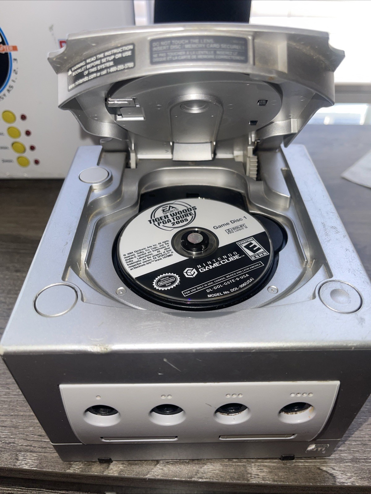 Nintendo GameCube Silver 2001 Platinum DOL-001 TESTES AND WORKING PERFECT