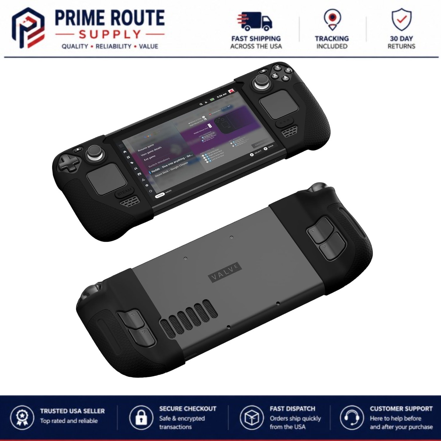 Customized Silicone Grip Protection for Steam Deck | Ideal for Immersive Gaming