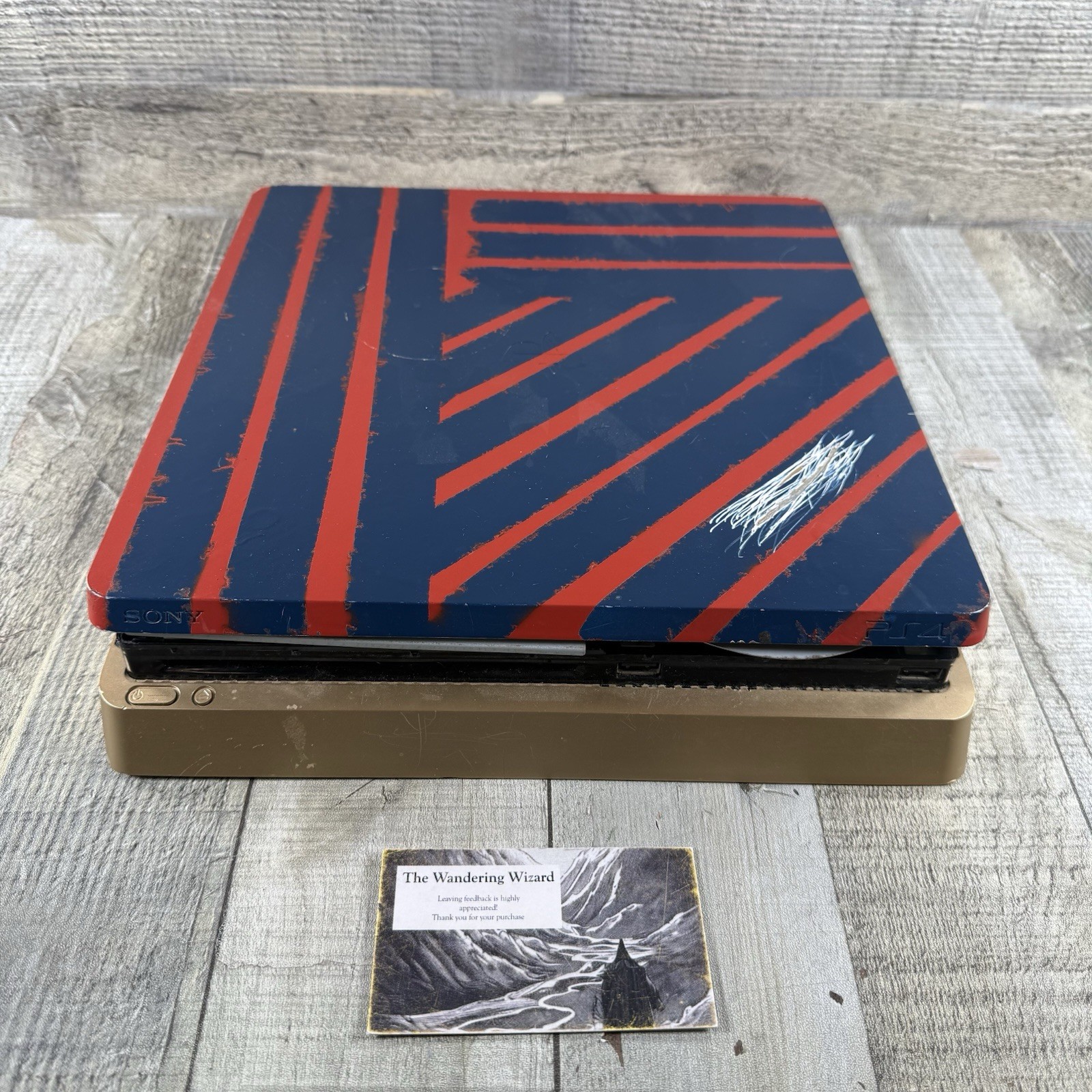 Sony PlayStation 4 Slim Gold Console System Only CUH-2015A – FOR PARTS/REPAIR