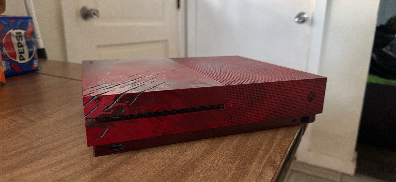 Microsoft Xbox One S Gears of War Design Console HDMI USB Ethernet Red