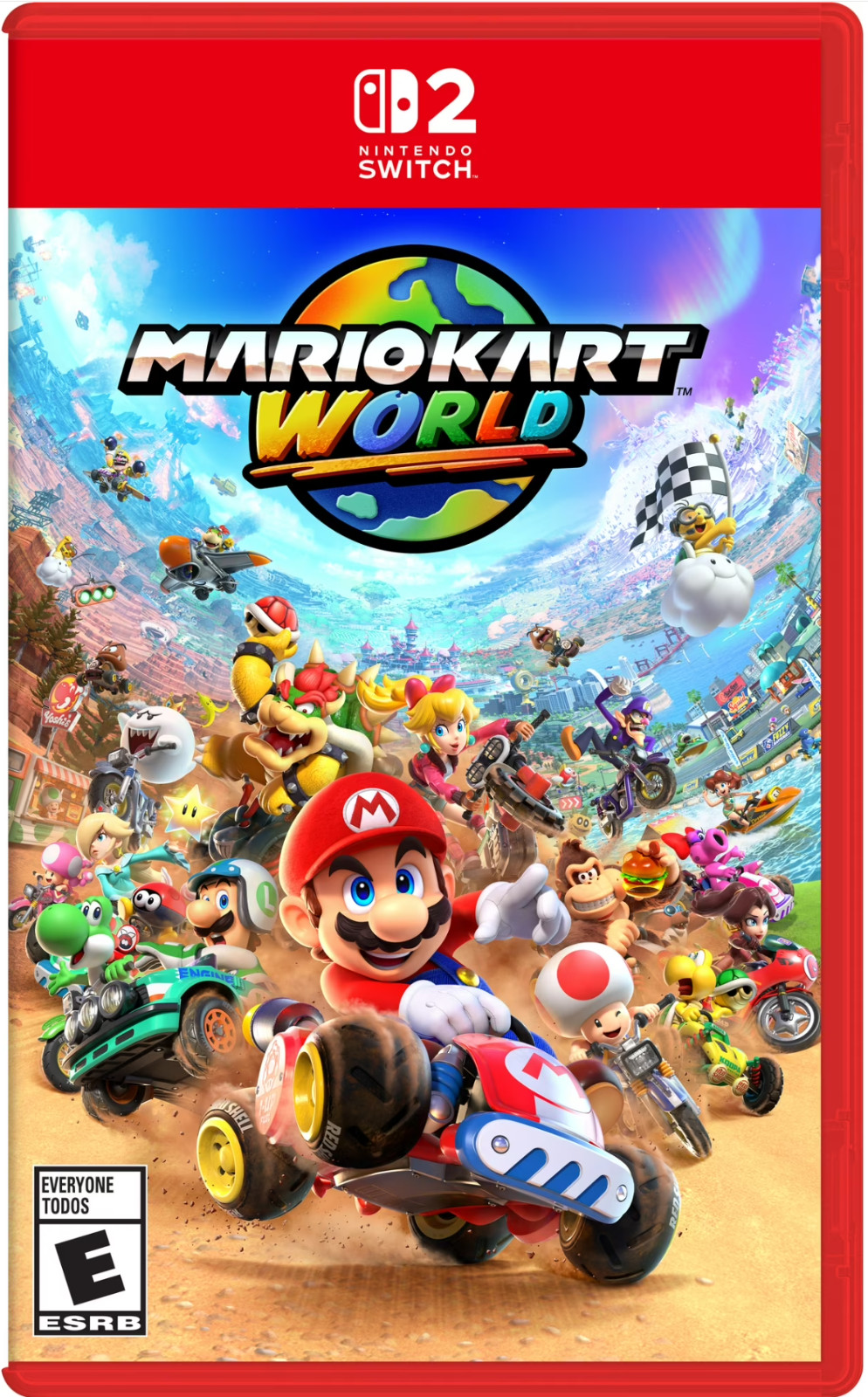 NEW Nintendo Switch 2 Game Console + Mario Kart World + Super Mario Galaxy 1 & 2
