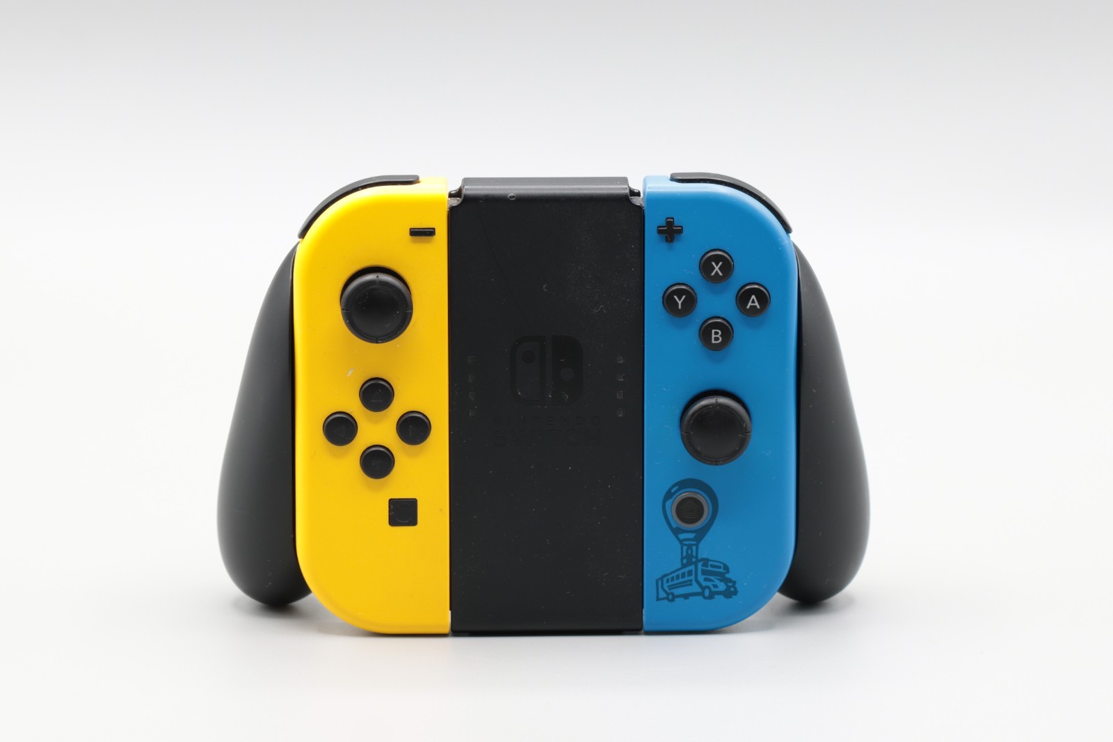 Nintendo Switch Fortnite Wildcat Console Bundle Yellow/Blue Joy Con No Code