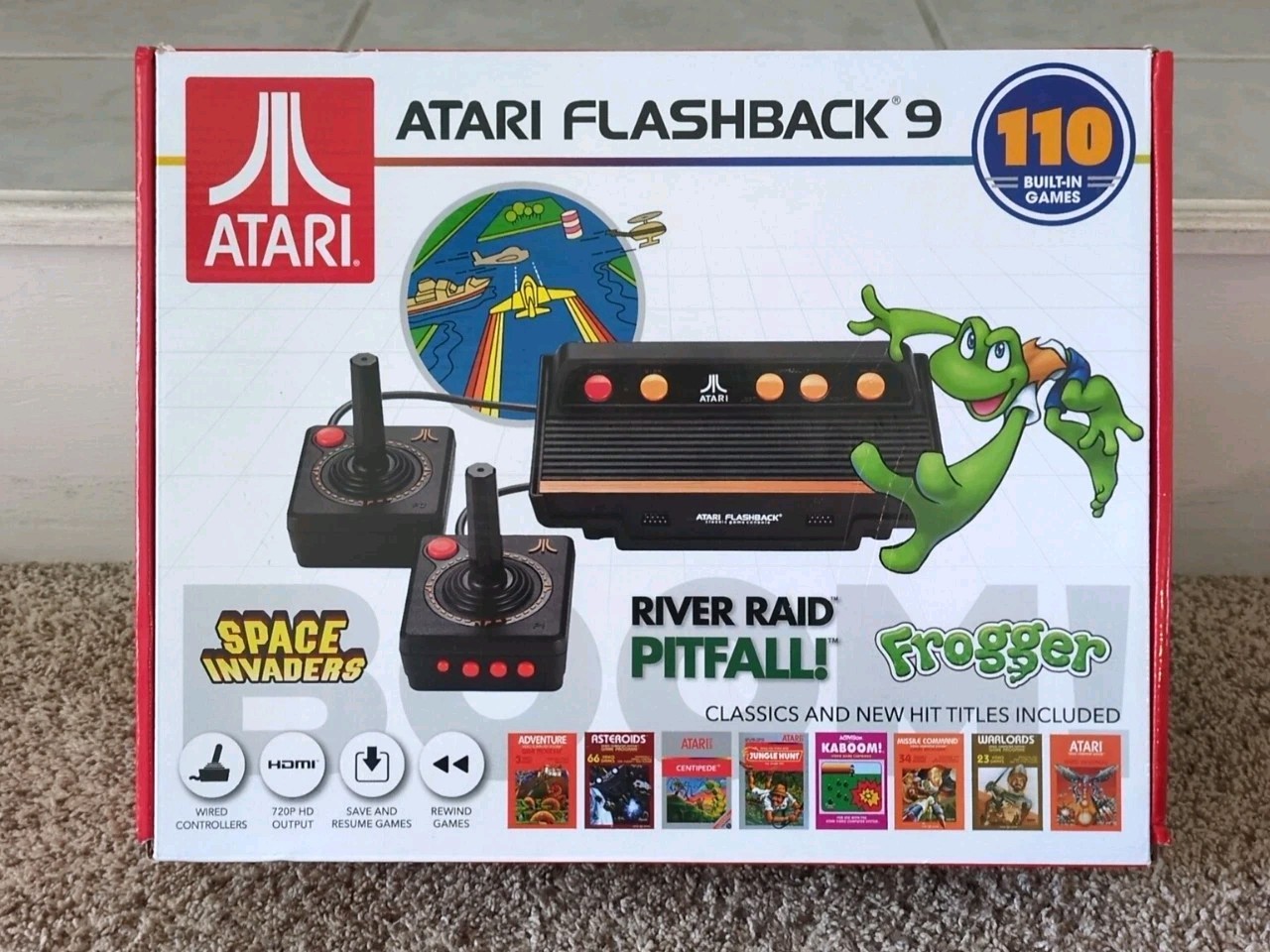 Atari Flashback 9 AR3050 HDMI Game Console with Wired Joystick Controllers
