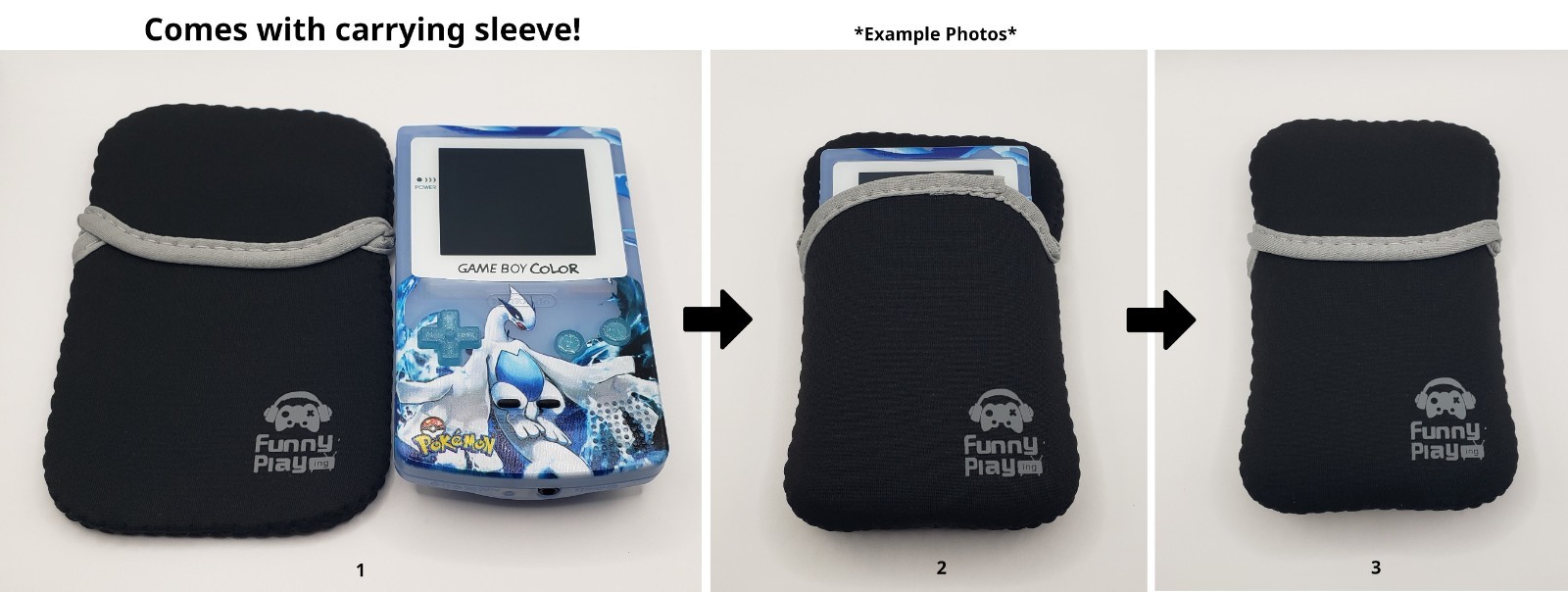 Laminated OLED Screen – Pikachu Game Boy Color – Upgraded Original GBC