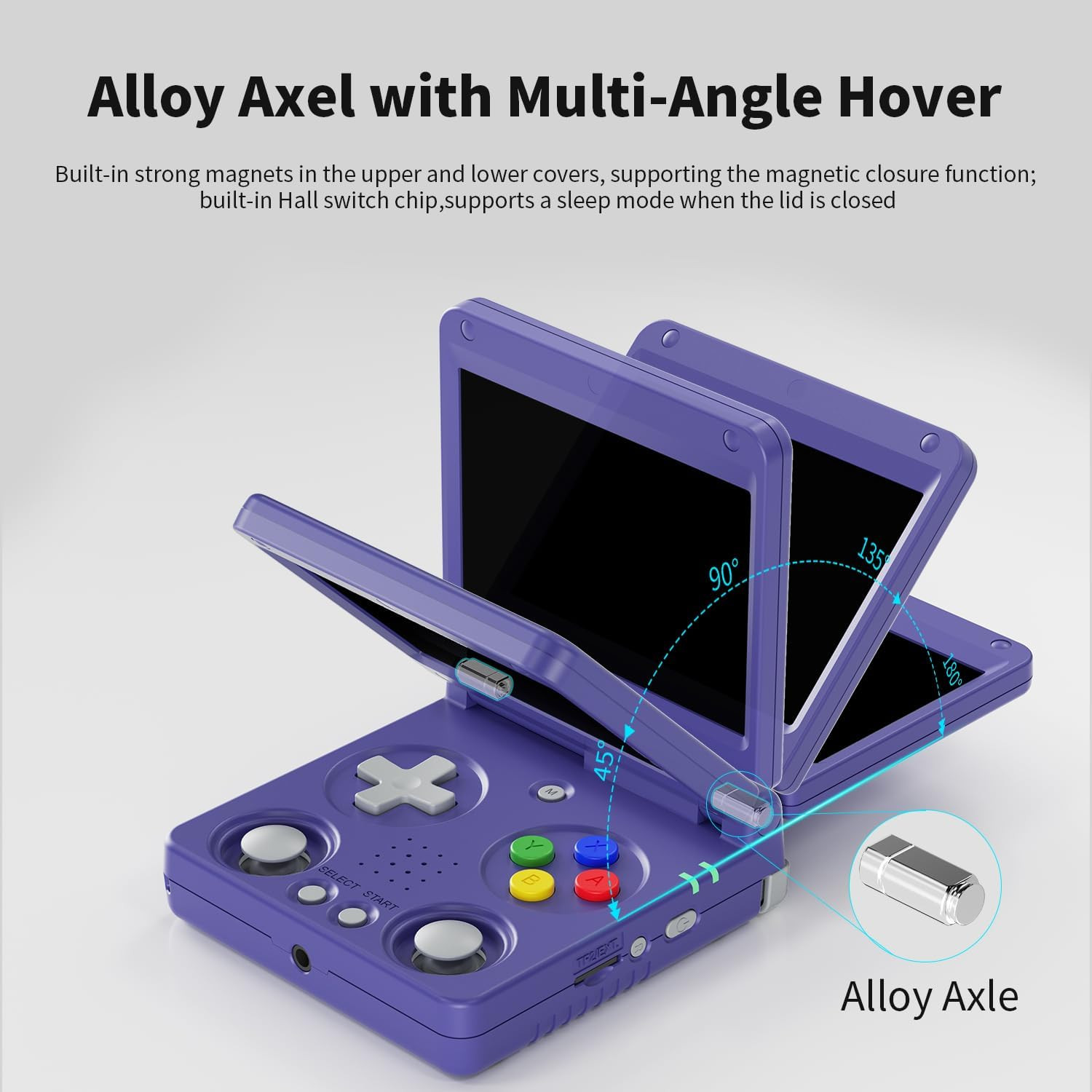 Flip Retro Handeld Video Game Console 3.4″ IPS Screen 64GB TF Card Preload Elect
